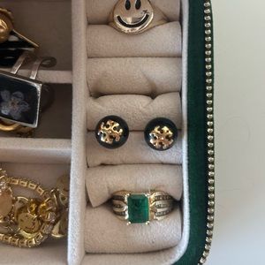 TORY BURCH Pearl/gold earrings
